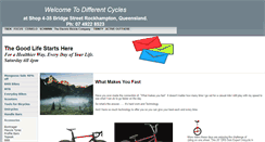 Desktop Screenshot of differentcycles.com.au