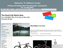 Tablet Screenshot of differentcycles.com.au